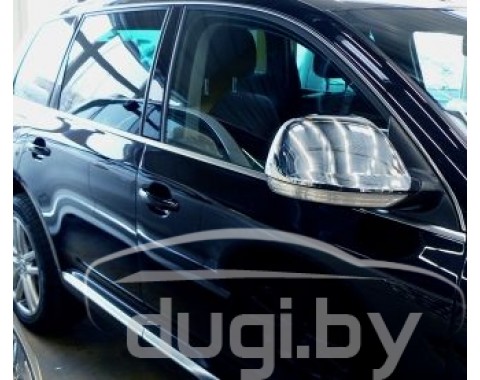 Хромированные накладки на зеркала OMSA для Volkswagen Touareg 2008 - 2010 